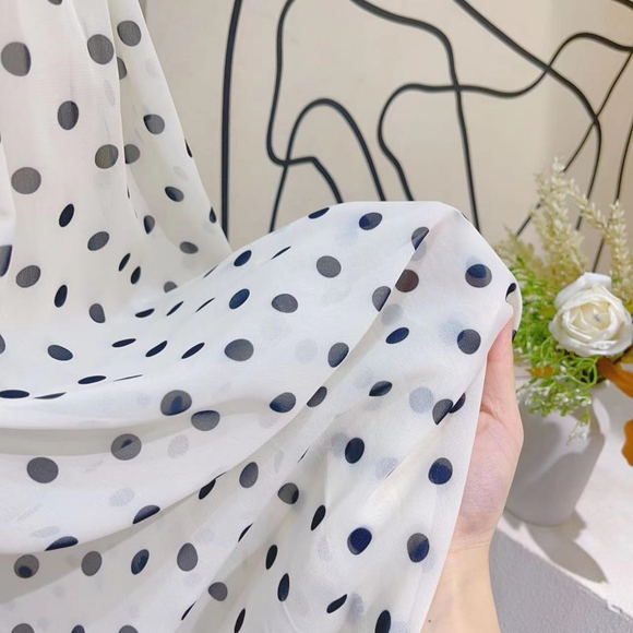 Last one! French Polka Dot Maxi Dress Summer - Picture 4 of 4